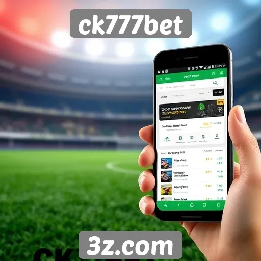 Funcionalidade da plataforma mobile do ck777bet